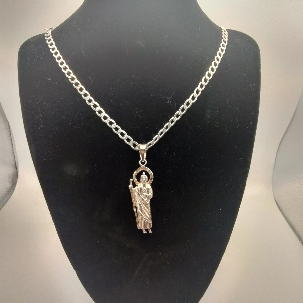 New Handmade Sterling Silver 925 Cuban Link Chain 27.3 inch 23.53g Taxco God